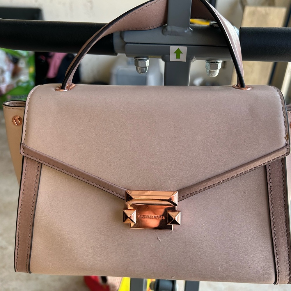 Michael Kors Blush Satchel with Rose Gold Accents